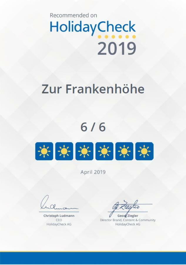 Zur Frankenhoehe Marktbergel 外观 照片
